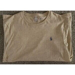 Polo Ralph Lauren Crewneck T Shirt Tan Size Large Men’s